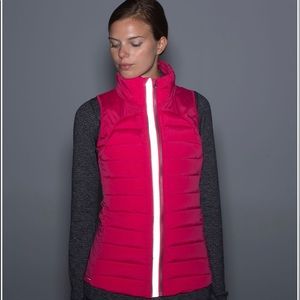 Lululemon Fluffed Up Vest 💎RARE💖 Boom Juice/Bright Pink